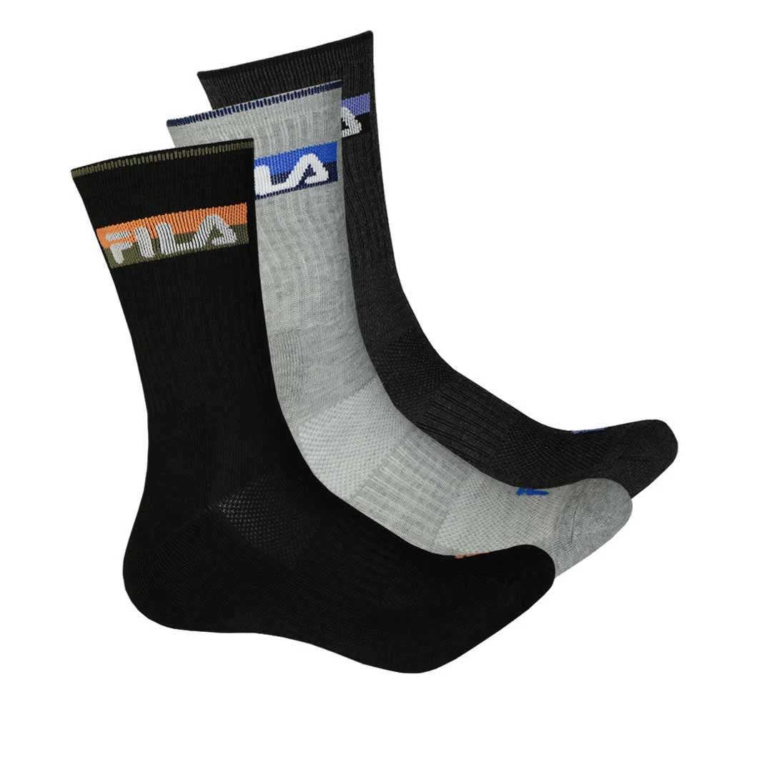 FILA - Men's 3 Pack Crew Sock (M-FW0103 COMBO12) 1 FILA - Men's 3 Pack Crew Sock (M-FW0103 COMBO12)