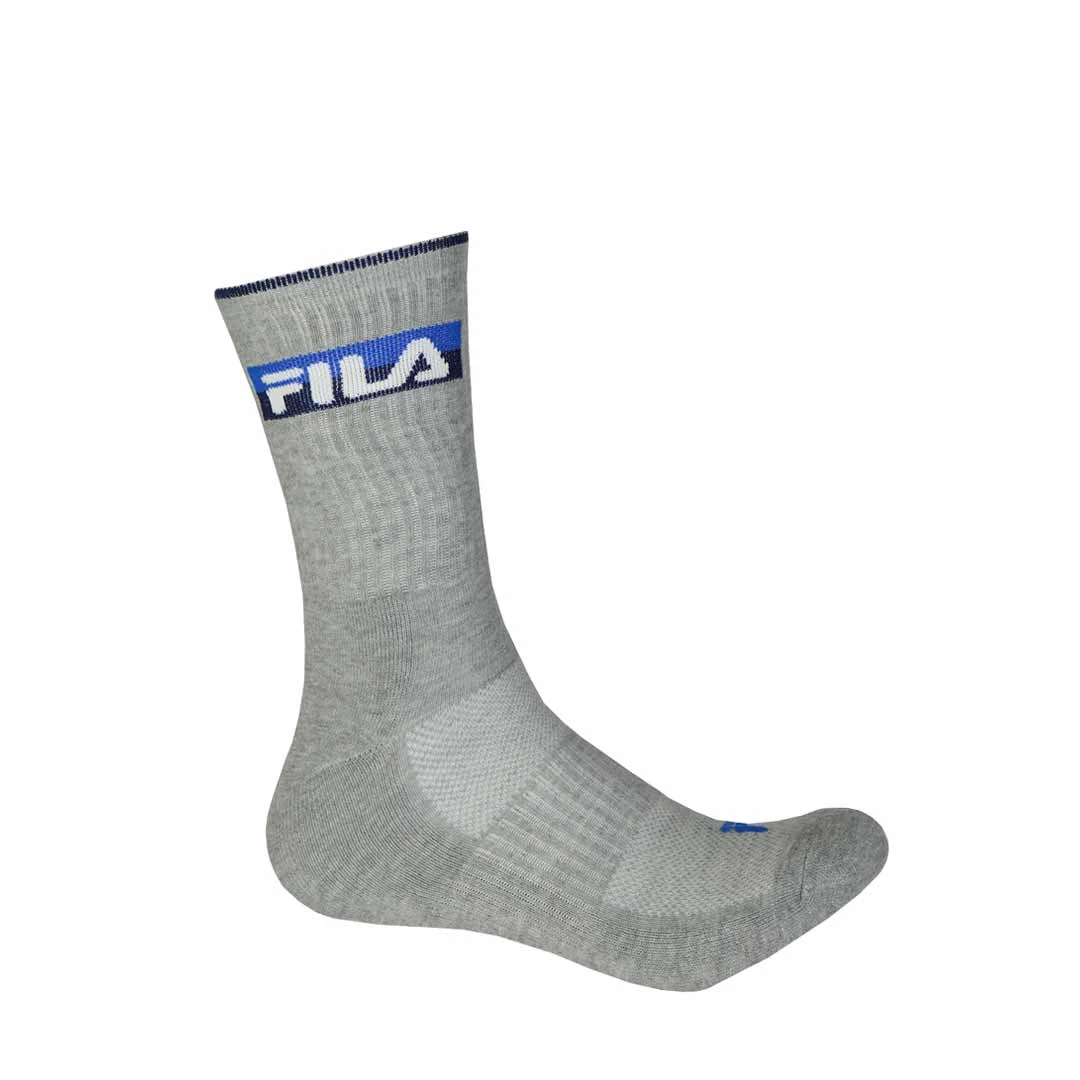 FILA - Men's 3 Pack Crew Sock (M-FW0103 COMBO12) 4 FILA - Men's 3 Pack Crew Sock (M-FW0103 COMBO12) - Image 4