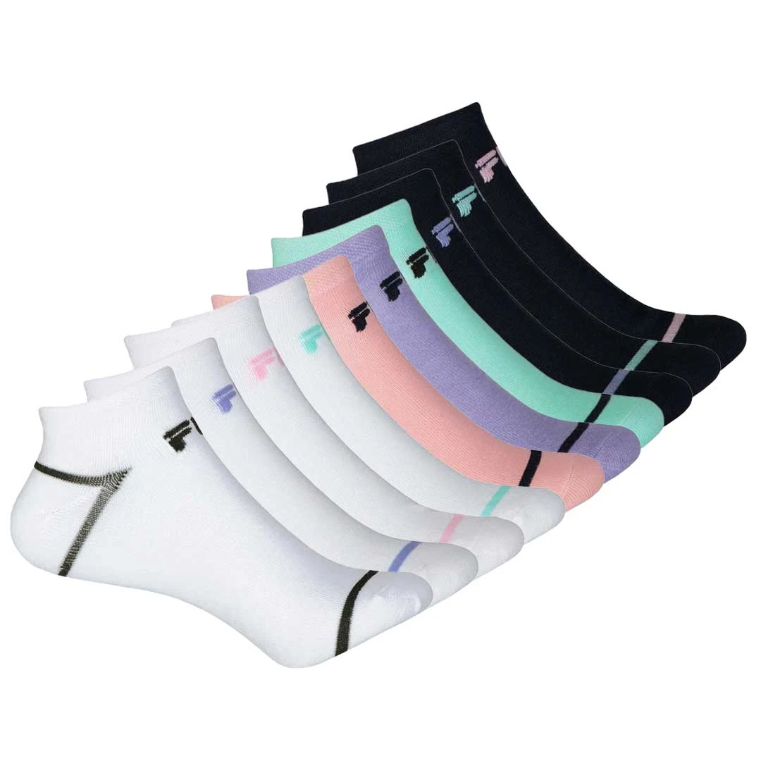 FILA - Women's 10 Pack Low Cut Sock (W-FW0129 COMBO11) 1 FILA - Women's 10 Pack Low Cut Sock (W-FW0129 COMBO11)