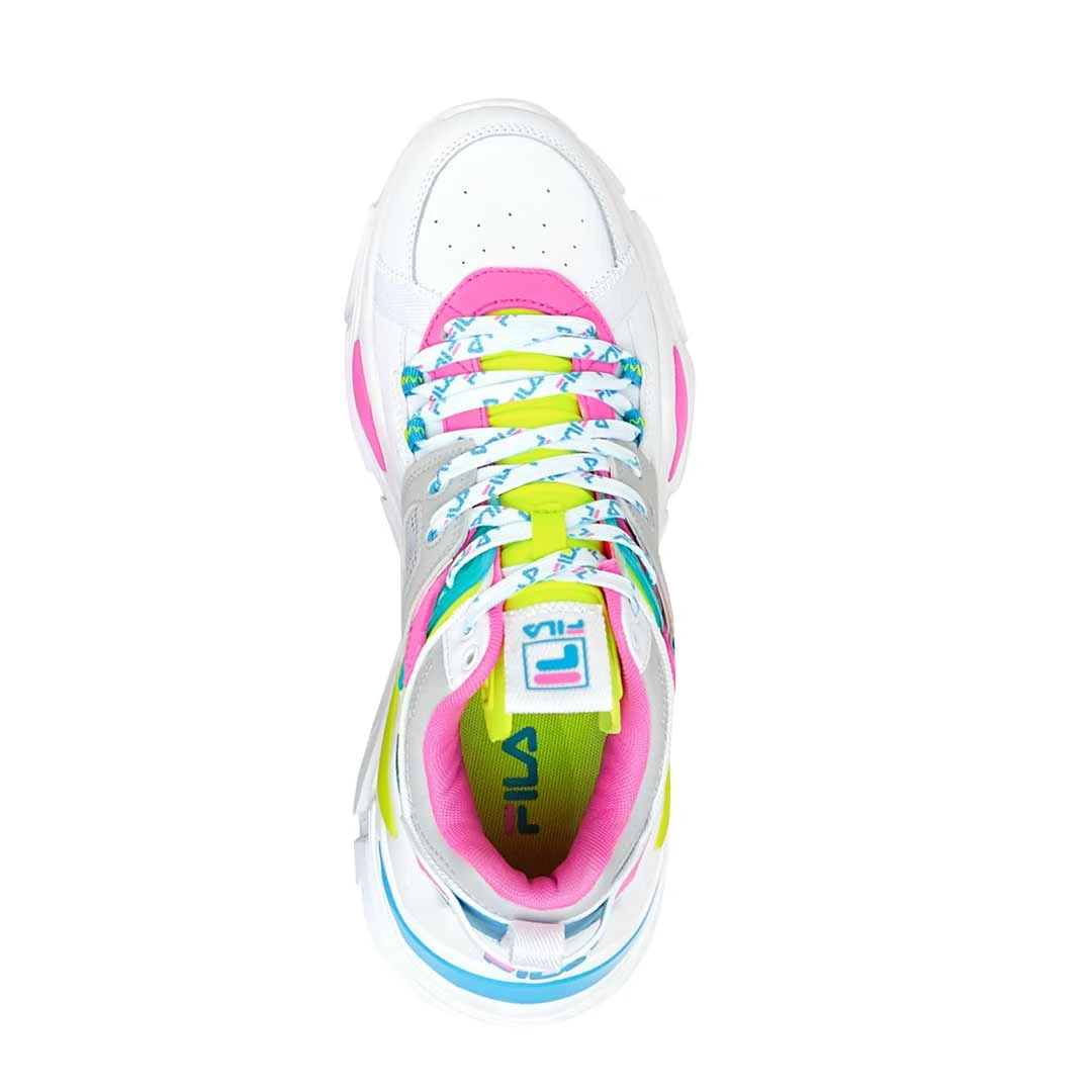 FILA - Women's Cage Mid Mixed Media Shoes (5RM01753 107) 4 FILA - Women's Cage Mid Mixed Media Shoes (5RM01753 107) - Image 4