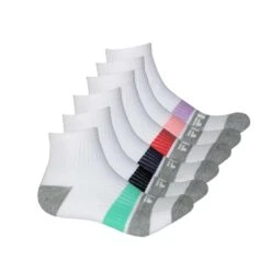 FILA - Women's 6 Pack 1/4 Sock (W-FW0119 COMBO1)